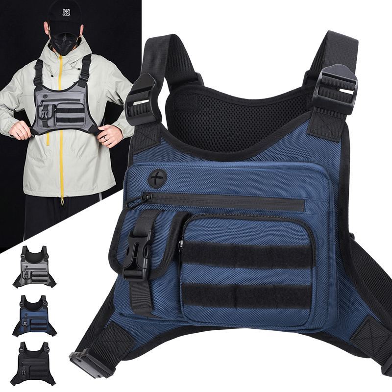 Running Gear Bag - Tactical Chest Rig Bag Men Waterproof