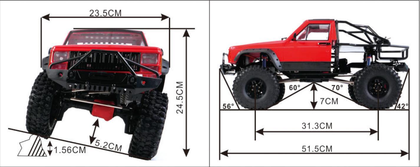 Axing RC Crawler, Cherokee Roc - High And Running Gear ulasan dan harga