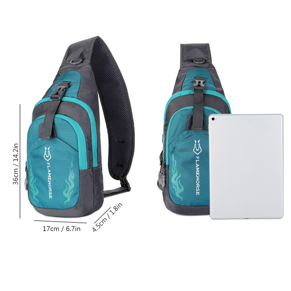 Men Sling Backpack Chest Cross - Running Gear Bag ulasan dan harga