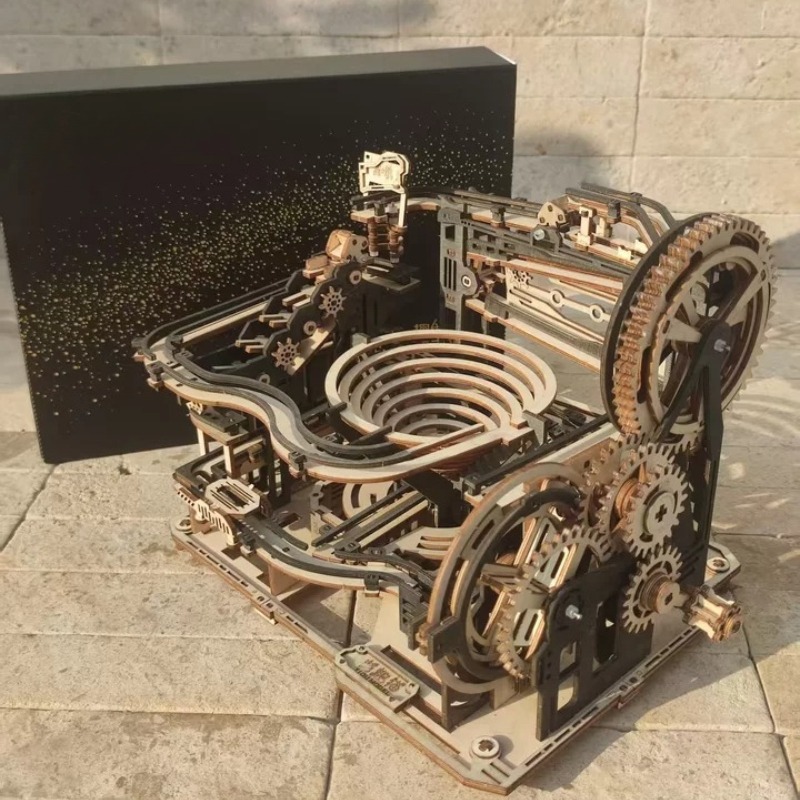 3D Wooden Ball Run Gears Sets  - Running Gear Track ulasan dan harga