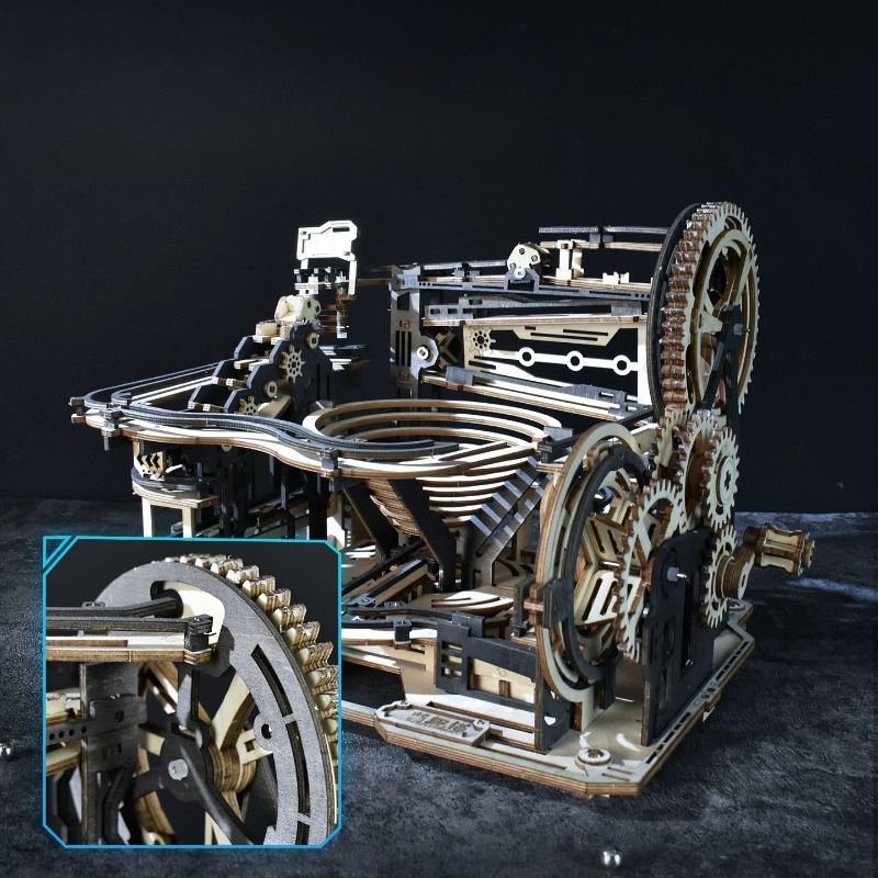 3D Wooden Ball Run Gears Sets  - Running Gear Track ulasan dan harga
