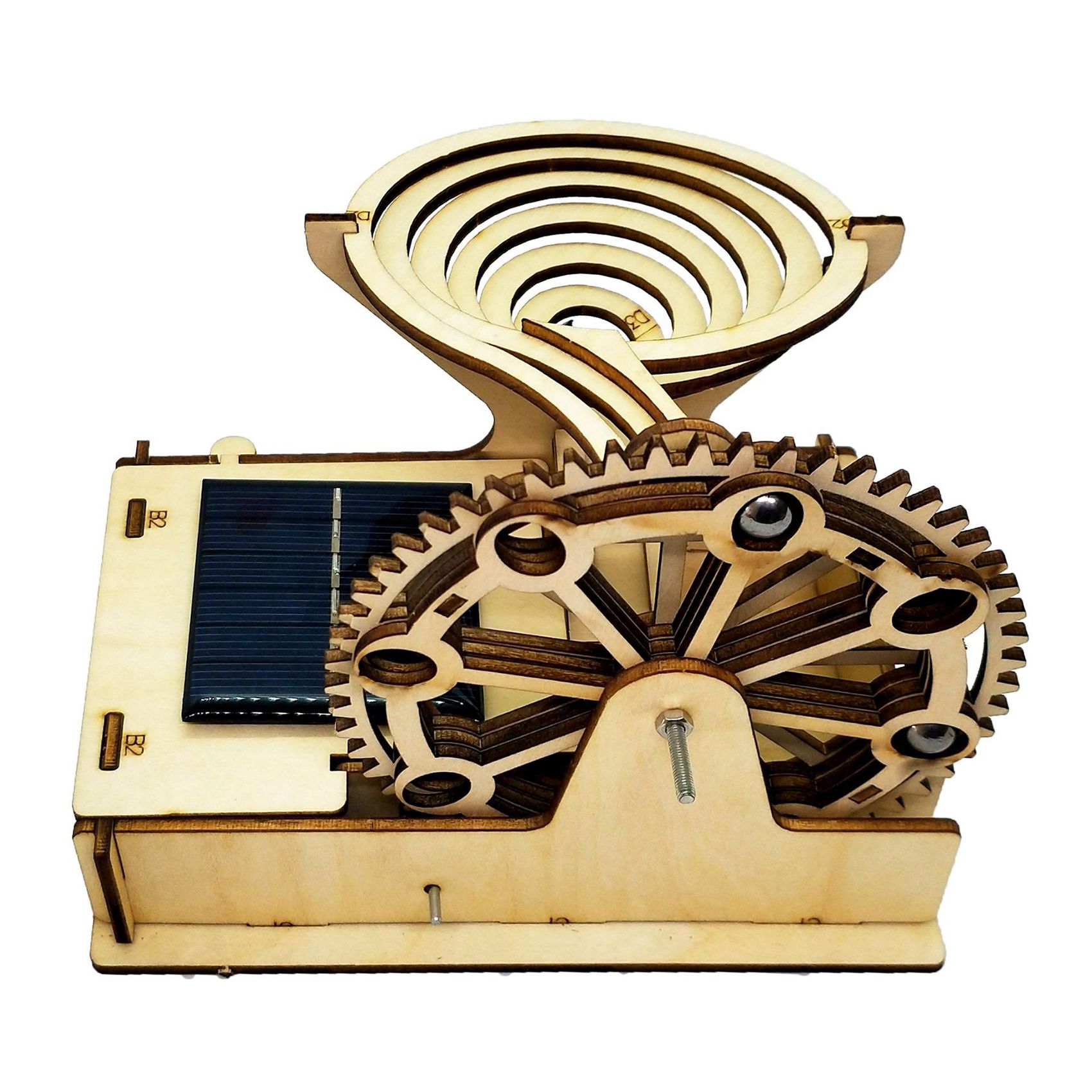 Practical 3D Wooden Marble Run - Running Gear Track ulasan dan harga