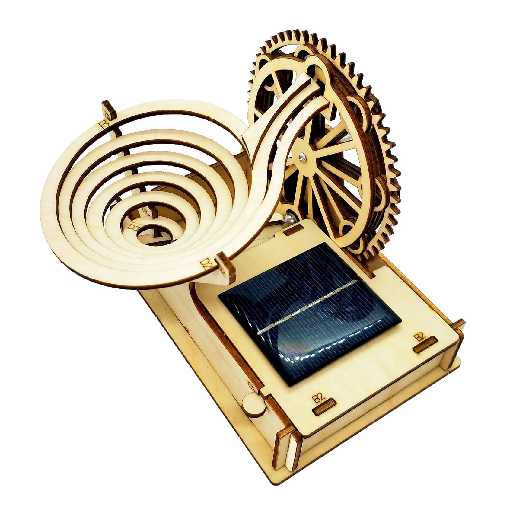 Practical 3D Wooden Marble Run - Running Gear Track ulasan dan harga