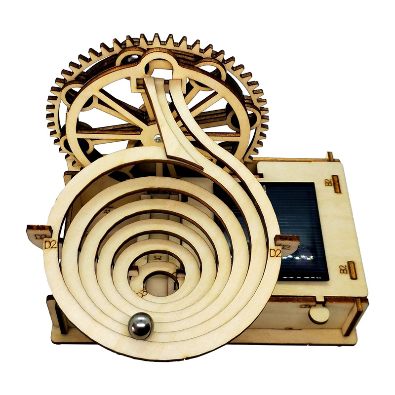 Practical 3D Wooden Marble Run - Running Gear Track ulasan dan harga