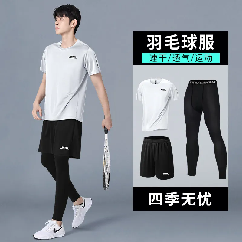 Men's New Summer Compression S - Running Gear Track ulasan dan harga