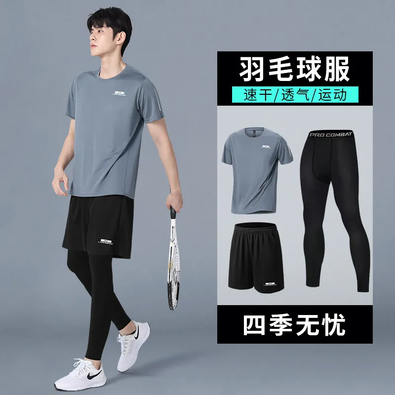 Men's New Summer Compression S - Running Gear Track ulasan dan harga
