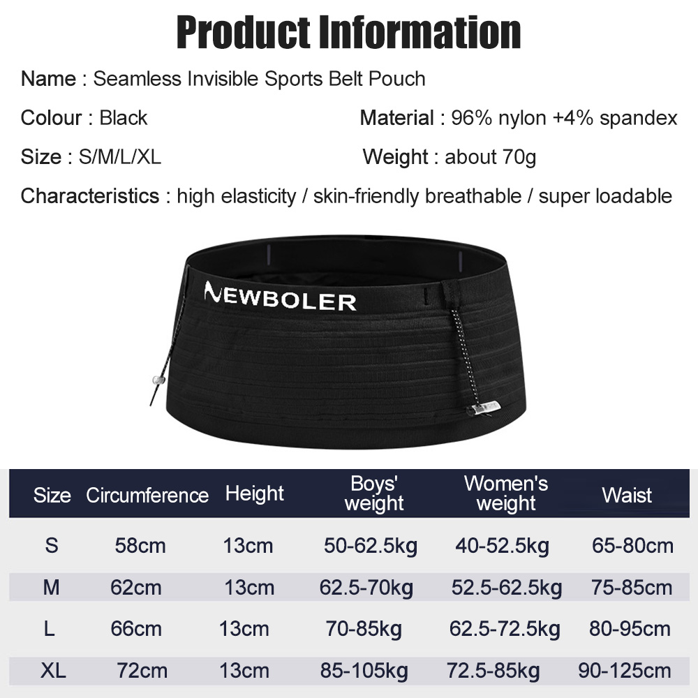 NEWBOLER Elastic Sports Waist  - Running Gear Bag ulasan dan harga