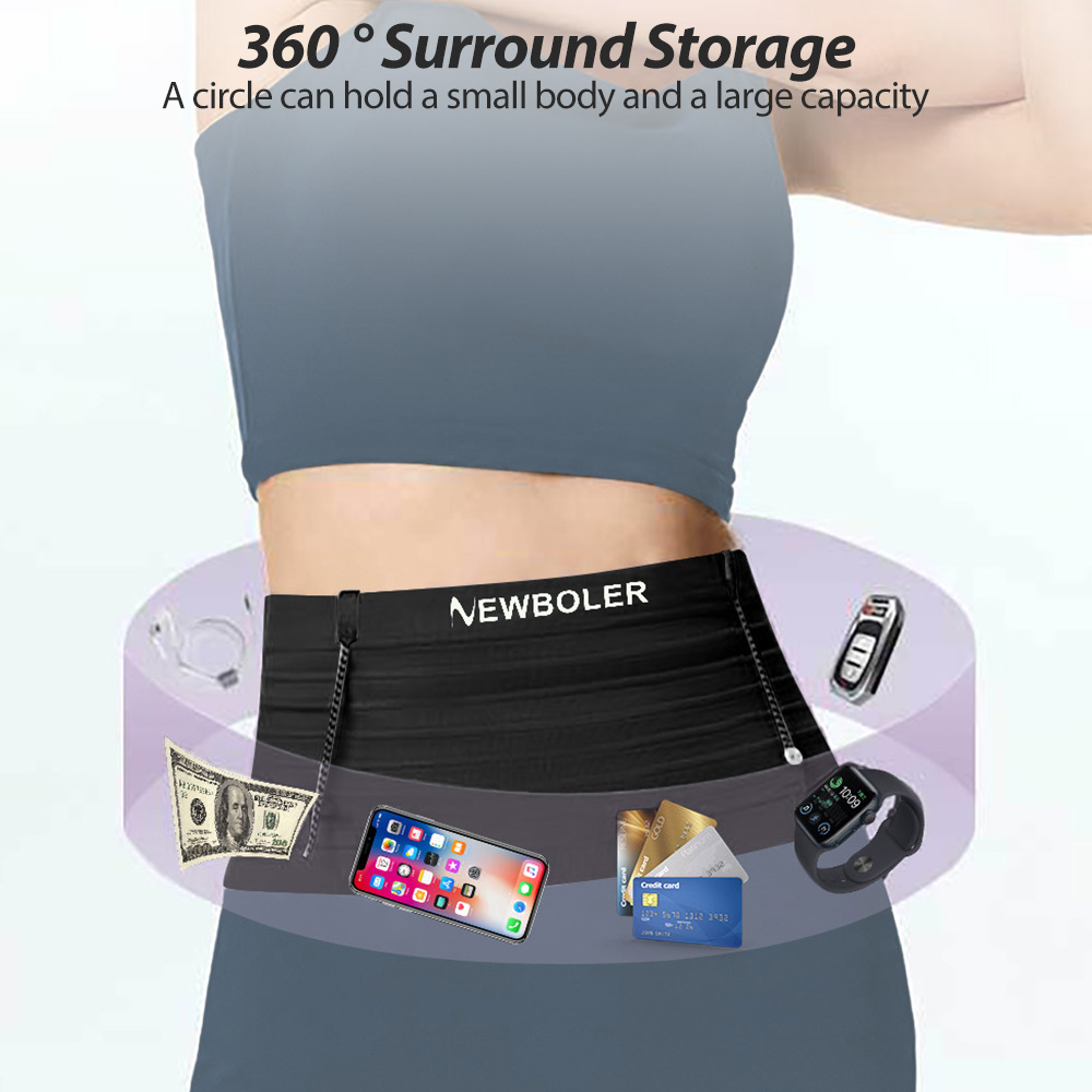 NEWBOLER Elastic Sports Waist  - Running Gear Bag ulasan dan harga