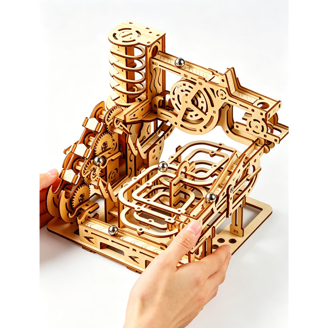 3D Wooden Puzzle Mechanical Ma - Running Gear Track ulasan dan harga