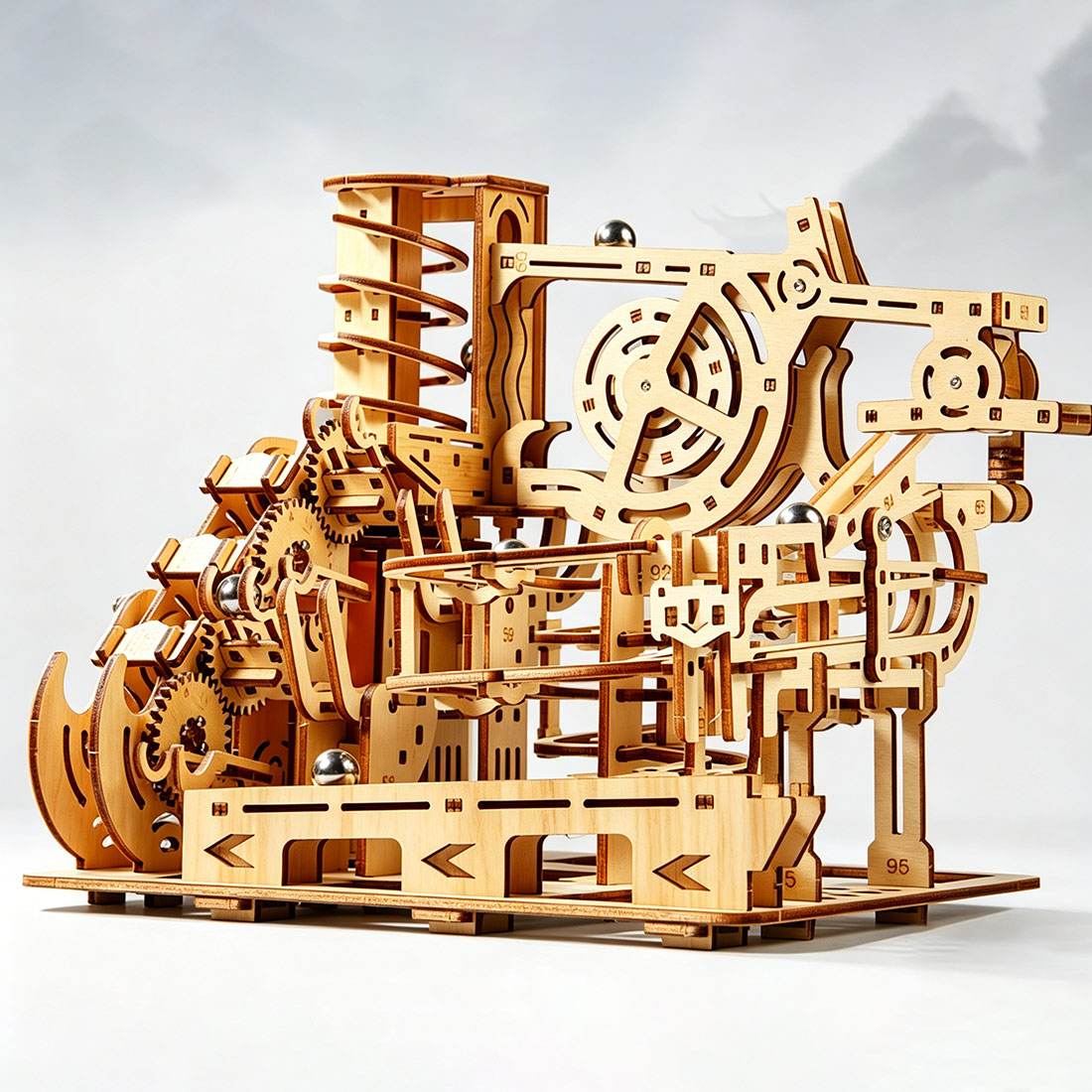 3D Wooden Puzzle Mechanical Ma - Running Gear Track ulasan dan harga
